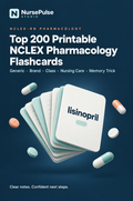 Top 200 Printable NCLEX Pharmacology Flashcards
