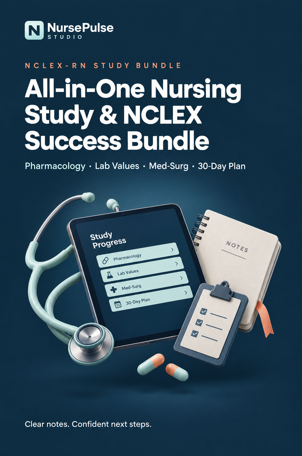 All-in-One Nursing Study & NCLEX Success Bundle